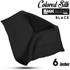 Black 6 inch Colored Silk- Professional Grade  